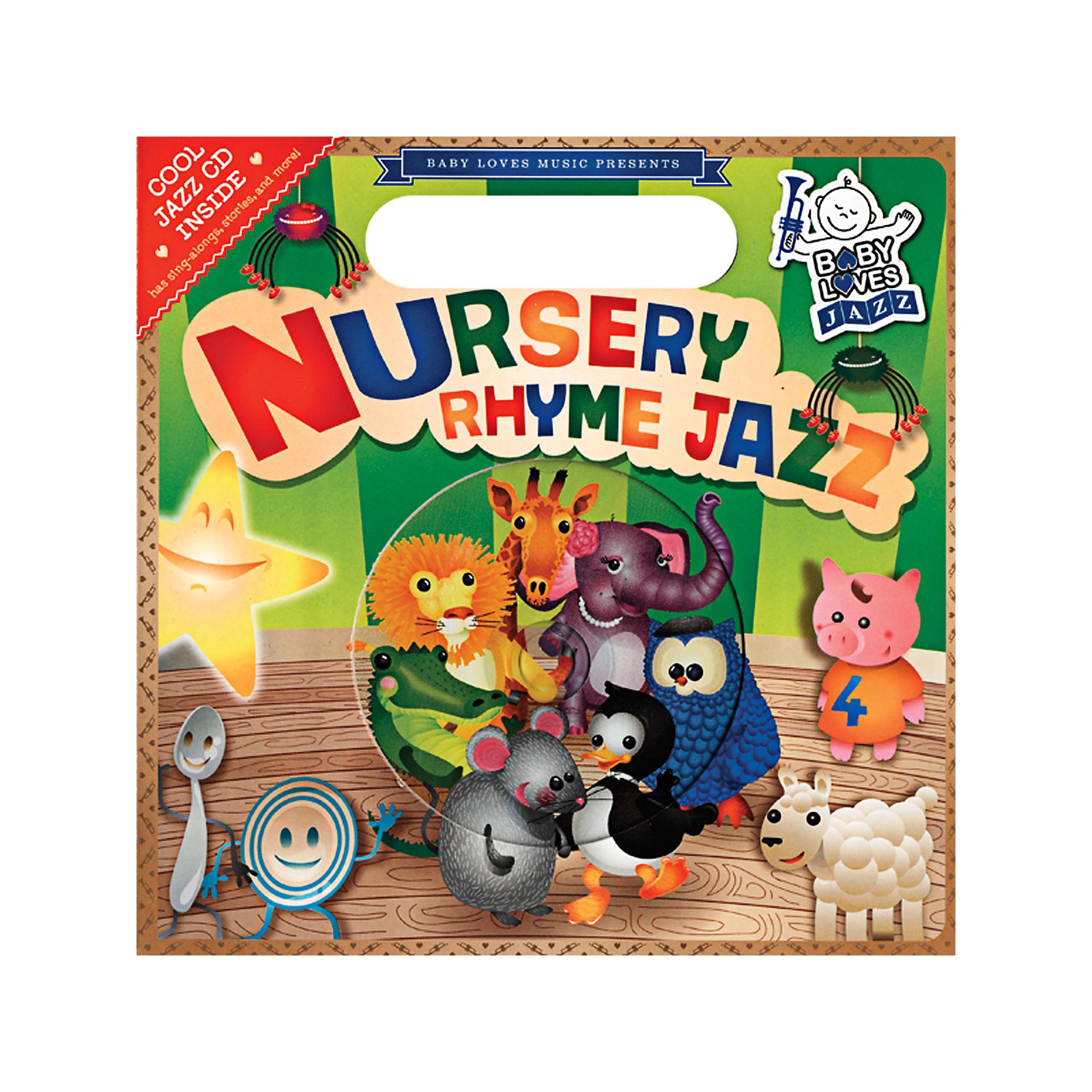 Penguin Books Baby Loves Jazz Nursery Rhyme Jazz Book & CD Musician's