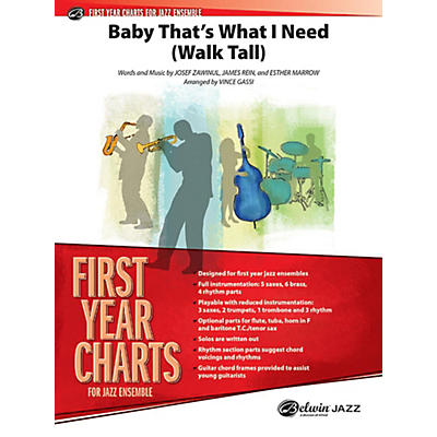 Alfred Baby That's What I Need (Walk Tall) Jazz Band - Grade 1 Set