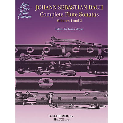 G. Schirmer Bach Complete Flute Sonatas - Volumes 1 and 2 Woodwind Solo Series Softcover