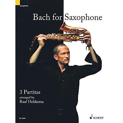 Schott Bach for Saxophone: 3 Partitas - BWV 1002, BWV 1004, BWV 1006 Woodwind Solo Series Book