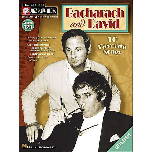 Bacharach & David Jazz Play -Along Volume 123 Book/CD