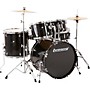 Ludwig BackBeat 5-Piece Drum Set With Hardware and Cymbals - Black Sparkle