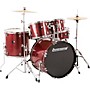 Ludwig BackBeat 5-Piece Drum Set With Hardware and Cymbals - Wine Red Sparkle
