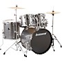 Ludwig BackBeat Complete 5-Piece Drum Set With Hardware and Cymbals - Metallic Silver Sparkle