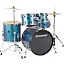 Ludwig BackBeat Complete 5-Piece Drum Set With Hardware and Cymbals - Pacific Mist