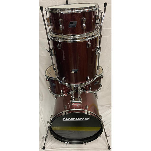 Ludwig BackBeat Drum Kit Red Sparkle