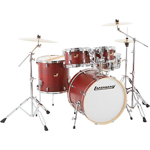 Ludwig BackBeat Elite 5-Piece Complete Drum Set With 22