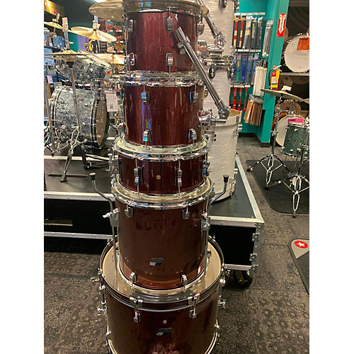 Ludwig Backbeat 5 Piece Drum Kit Red