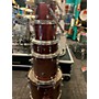 Used Ludwig Backbeat 5 Piece Drum Kit Red