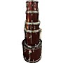 Used Ludwig Backbeat Complete Drum Kit Red Sparkle