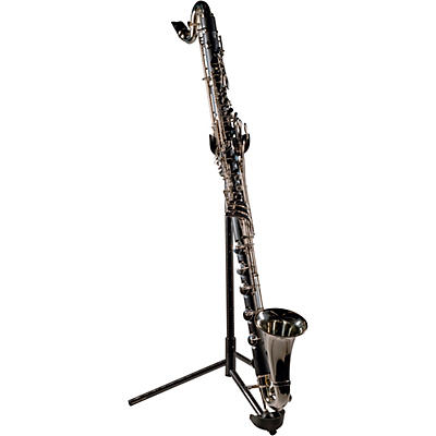 BACKUN Backun Alpha Low Eb Synthetic Bass Clarinet with Nickel Plated Keys with Lyre Holder, 2-Piece Neck, Compact Hardshell Case