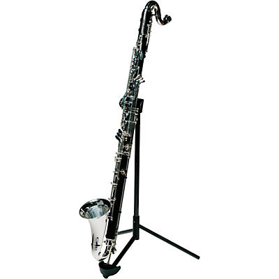 BACKUN Backun Q Series Low C Bass Clarinet in Grenadilla with Silver Plated Keys, 2-Piece Neck, Marcus Bonna Compact Case