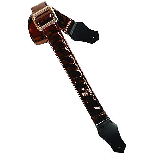 Get'm Get'm Badass Mirrored Guitar Strap Chocolate 2 in.