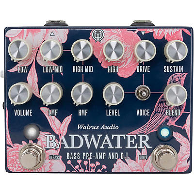 Walrus Audio Badwater Bass Pre-Amp D.I. Pedal Floral Series 2024