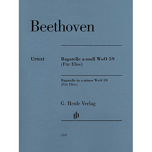 G. Henle Verlag Bagatelle in A minor WoO 59 (Für Elise) Henle Music Folios Series Softcover