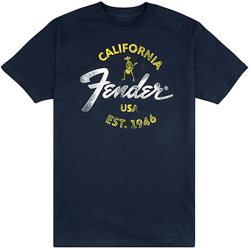 Fender Baja Blue T-Shirt Medium Blue
