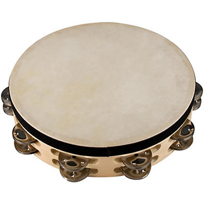 Sound Percussion Labs Baja Percussion Double Row Tambourine with Steel Jingles