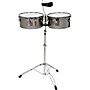 Sound Percussion Labs Baja Percussion Set of Timbales with Cowbell and Adjustable Stand 13 and 14 in. Black Chrome
