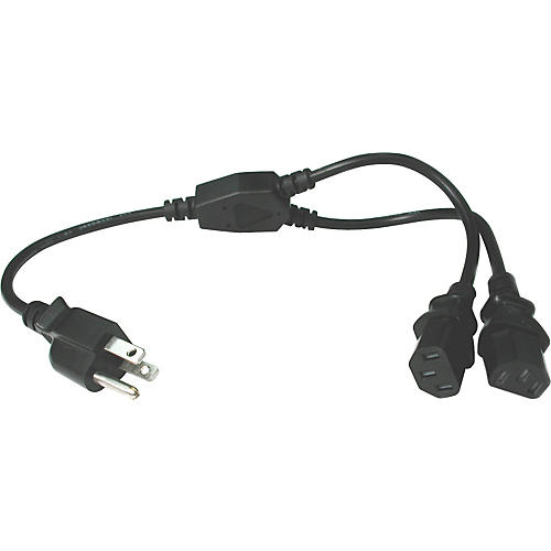Balanced 3-Prong(M)-Dual IEC(F) Y Power Cable