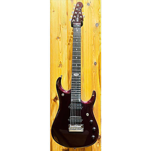 Ernie Ball Music Man Ball Family Reserve Petrucci Signature 7 String Solid Body Electric Guitar maroon sparkle