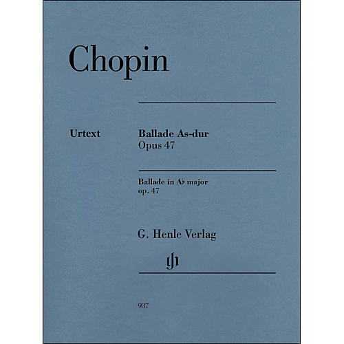 G. Henle Verlag Ballade In A-Flat Major Op. 47 Piano Solo By Chopin / Mullemann