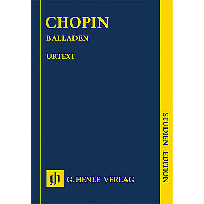 G. Henle Verlag Ballades (Revised Edition Piano Study Score) Henle Study Scores Series