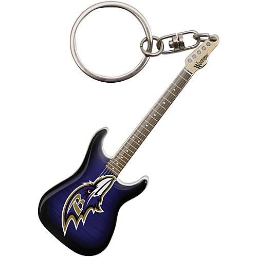 Baltimore Ravens Electric Guitar Keychain