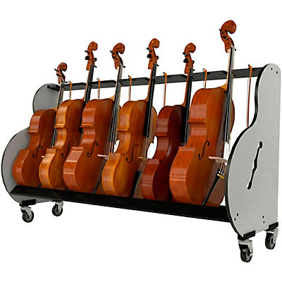 A&S Crafted Products Band Room 6 Cello Storage Rack