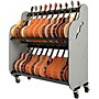 A&S Crafted Products Band Room Double-Stack Acoustic Guitar and Case Storage Rack