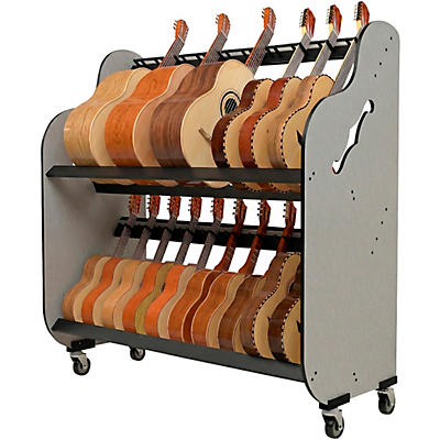 A&S Crafted Products Band Room Double-Stack Mariachi Instrument Storage Rack