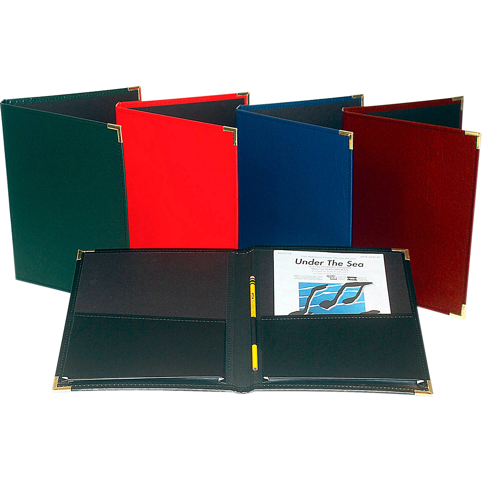 Marlo Plastics Band and Orchestra Rehearsal Folder 12" x 14" with Brass