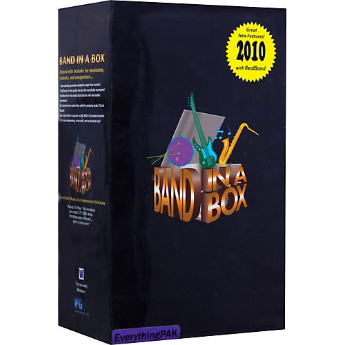 Band-in-a-Box 2010 for Windows EverythingPAK (Portable Hard Drive)