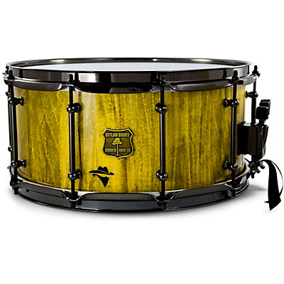 OUTLAW DRUMS Bandit Series Snare Drum with Black Hardware