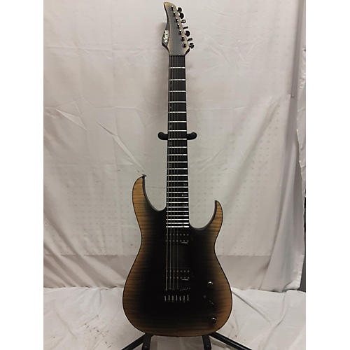 Schecter Guitar Research Banshee Mach 7-String Extended Solid Body Electric Guitar Fallout Burst