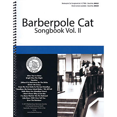 Barbershop Harmony Society Barberpole Cat Songbook (Volume 2) TTBB A Cappella arranged by Various