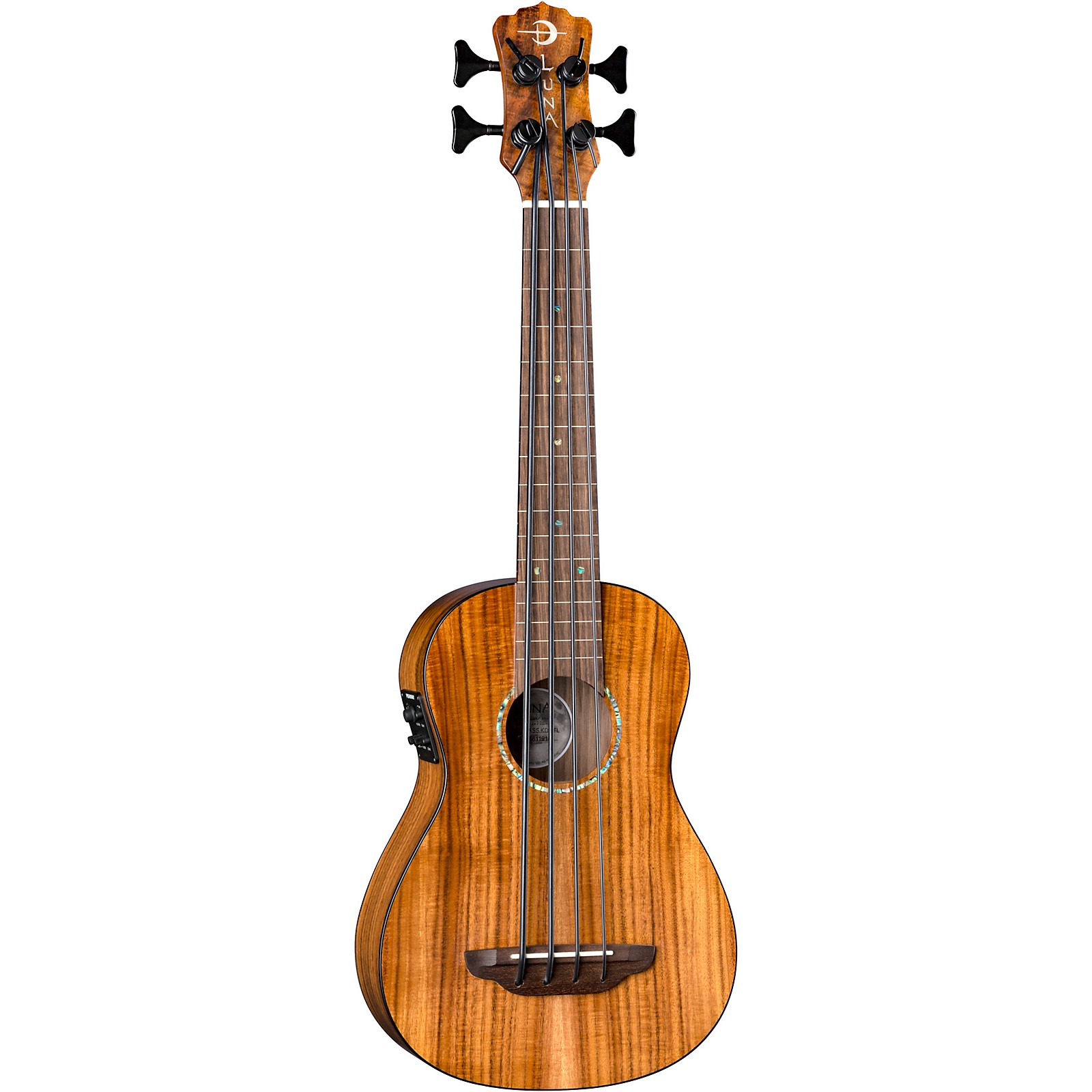 Luna Guitars Bari Bass Fretless Acoustic Electric Koa Ukulele Satin Natural Musicians Friend 3307