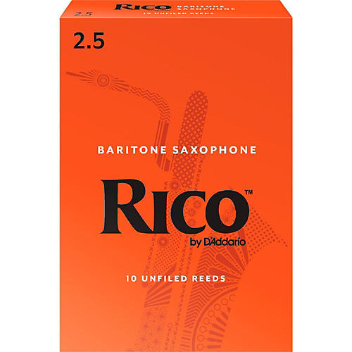 Rico Baritone Saxophone Reeds, Box of 10 Strength 2.5