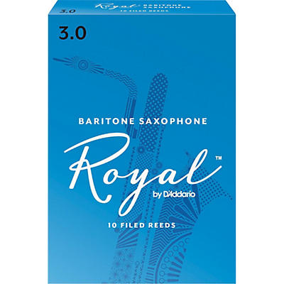 Rico Royal Baritone Saxophone Reeds, Box of 10