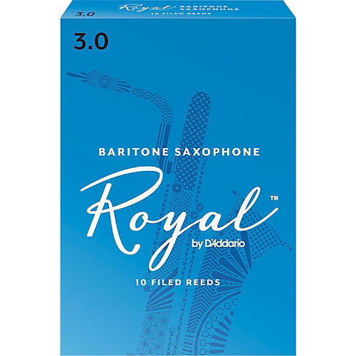 Rico Royal Baritone Saxophone Reeds, Box of 10 Strength 3