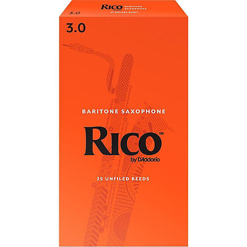 Rico Baritone Saxophone Reeds, Box of 25 Strength 3