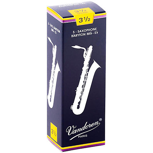 Vandoren Baritone Saxophone Reeds Strength 3.5 Box of 5