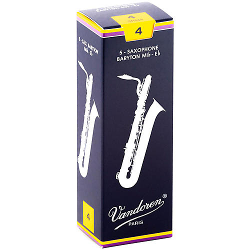 Vandoren Baritone Saxophone Reeds Strength 4 Box of 5