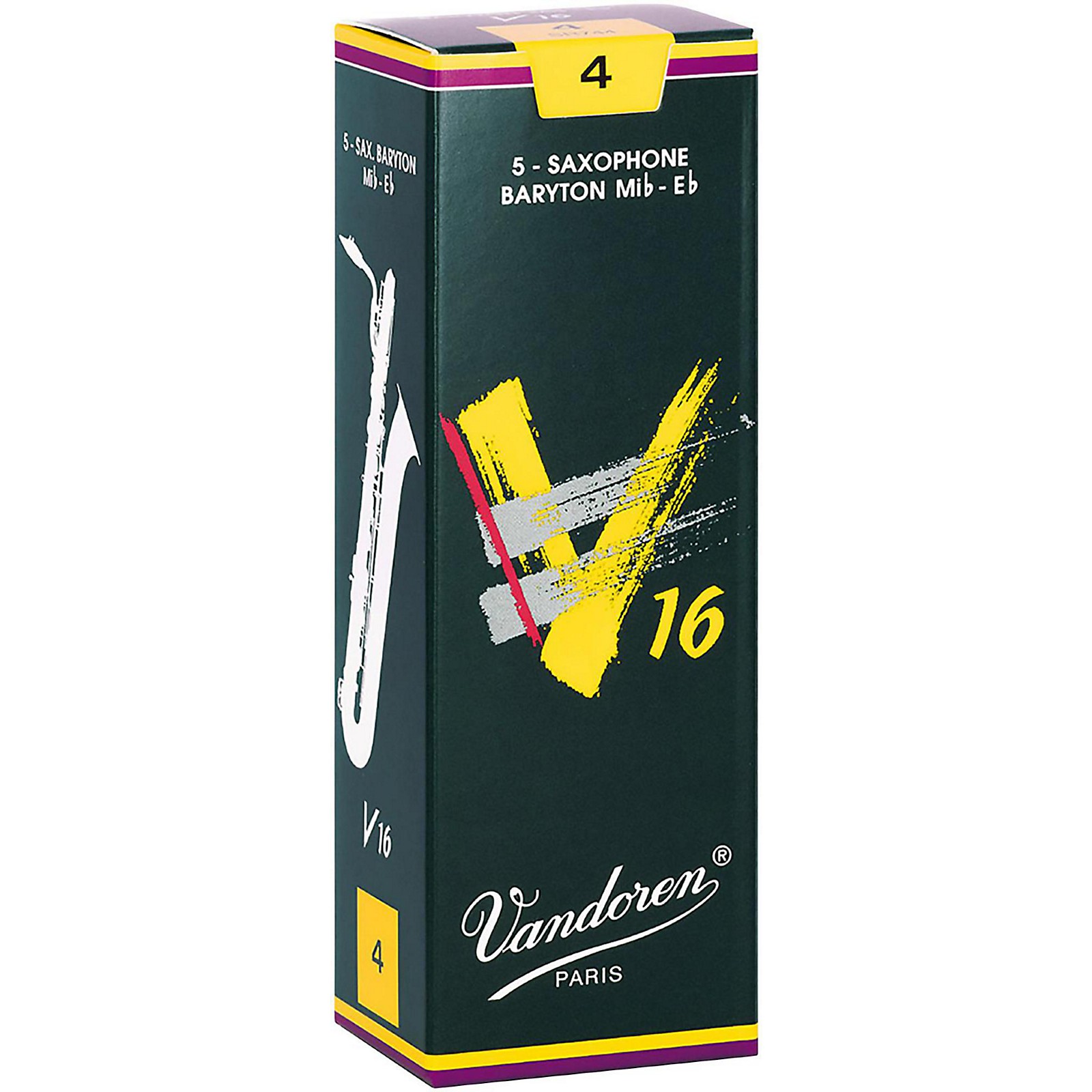 Vandoren Baritone Saxophone V16 Reeds Box of 5 4 Musician's Friend