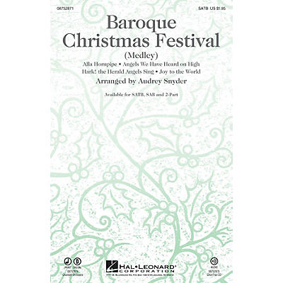 Hal Leonard Baroque Christmas Festival (Medley) CHAMBER ORCHESTRA ACCOMP Arranged by Audrey Snyder