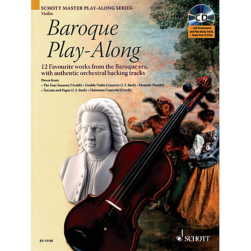 Baroque Play-Along for Violin (12 Favorite Works from the Baroque Era) Instrumental Folio Series