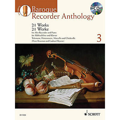 Schott Baroque Recorder Anthology - Volume 3 Schott Softcover with CD  by Various Edited by Gudrun Heyens