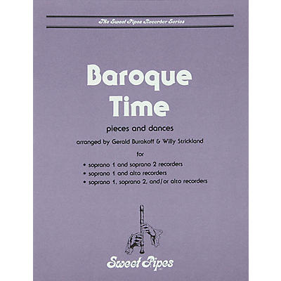 Sweet Pipes Baroque Time for Recorder