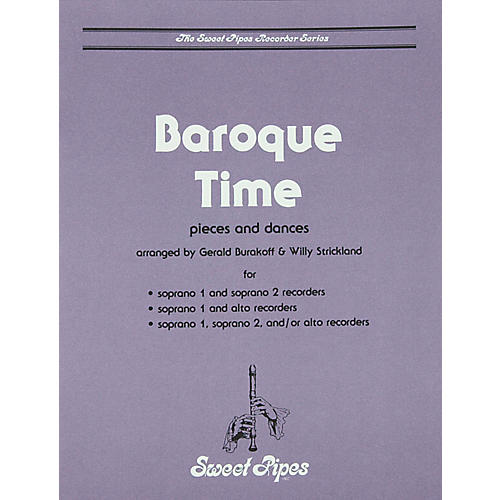 Sweet Pipes Baroque Time for Recorder