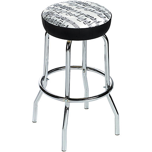 AIM Barstool Sheet Music White with Black Notes