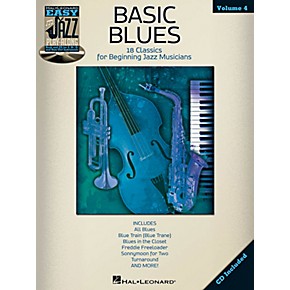 Hal Leonard Basic Blues Easy Jazz Play Along Vol 4 Book